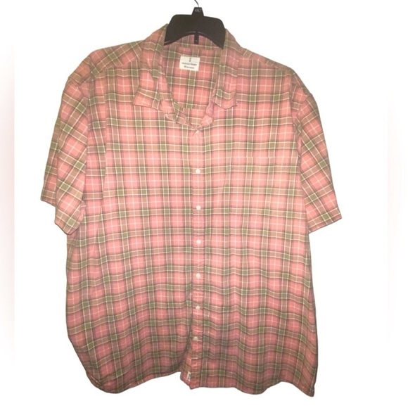 Mutual Weave Big and Tall Men’s 4XLT short sleeve button down shirt - Picture 1 of 3